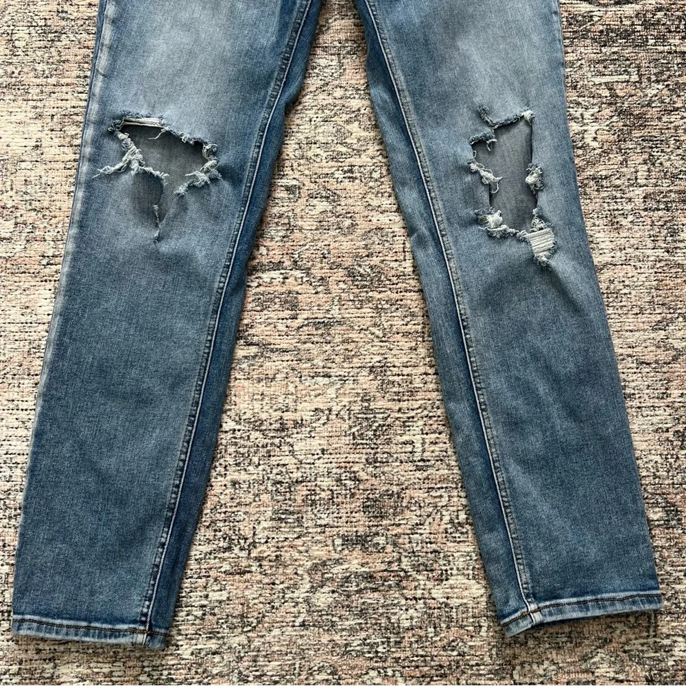 Silver Jeans Boyfriend Women Size 30 Blue Denim Stretch Distressed